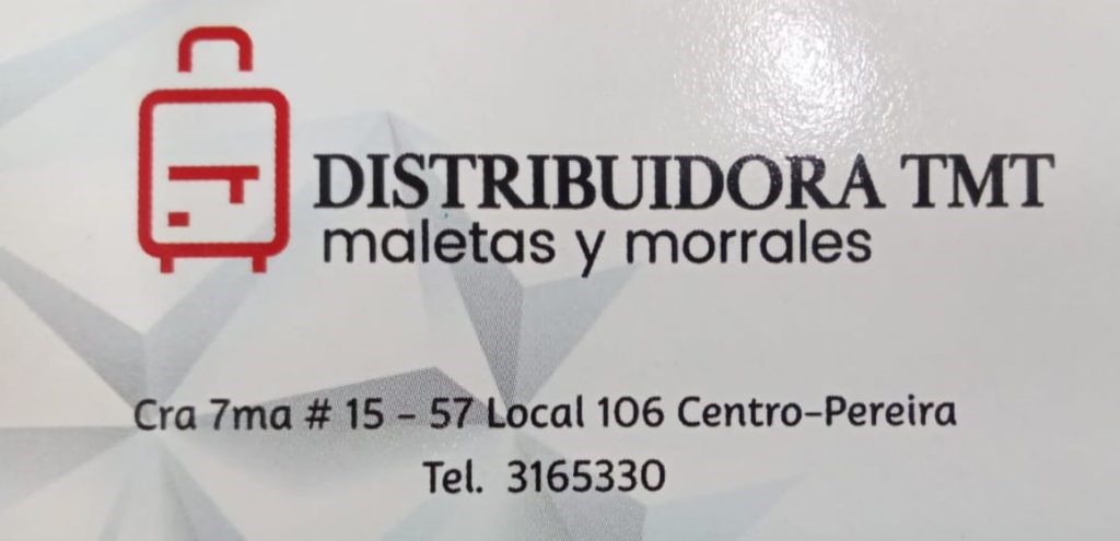 distribuidora tmt pereira
maletas
maletines
morrales